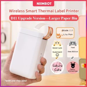NIIMBOT D101 Thermal Label Printer Multifunctional Bluetooth Label Maker Beauty Food Name Sticker Storage Portable Smart Label Machine for Android/IOS Phone Included Label Paper