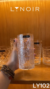 Ly Thủy Tinh Highball - Textured Stone | 320ml | [LYNOIR_LY102]