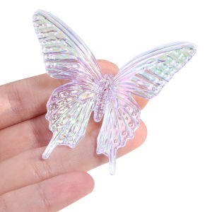 Bộ 5 Bướm Acrylic Nhiều Màu Sắc Trong Suốt Trang Trí Nhà Cửa Lễ Hội Đám Cưới Đồ Thủ Công Đồ Trang Trí Phong Cách Hiện Đại Chủ Đề Động Vật