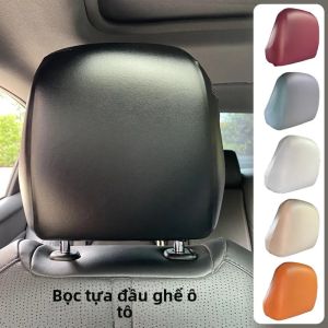 Áo Bọc Tựa Đầu Xe Hơi Bằng Da PU Chống Thấm Nước Đàn Hồi Đa Năng Bảo Vệ Chống Bụi Phụ Kiện Tựa Đầu Ghế Trước