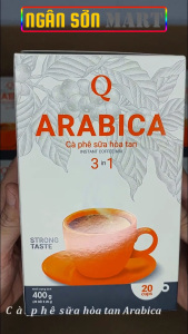 Cà phê sữa Arabica Trần Quang hộp giấy 400g (20 gói nhỏ 20g)