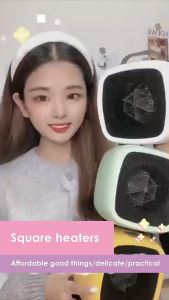 พัดลมไอร้อน ฮีทเตอร์ไฟฟ้า ฮีตเตอร์ ฮีตเตอร์พกพา เครื่องฮีตเตอร์ พัดลมฮีตเตอร์