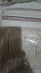 Kain Refill Mop Putih Premium Tebal Refill Lap Pel Garis Merah