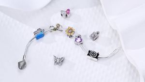 Mặt Dây Chuyền Mạ Bạc Dành Cho Nữ Phụ Kiện Thời Trang Tự Làm Phù Hợp Với Vòng Tay Chính Hãng Quà Tặng