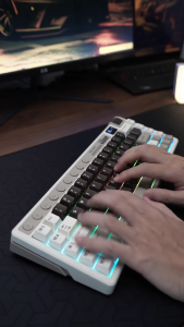RK Royal Kludge M70 73 Key Tri-Mode Wireless With TFT Screen Gasket Mechanical Keyboard