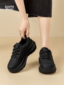 DUSTO | Elevating Foot Slimming Thick-soled Sport Shoes Black