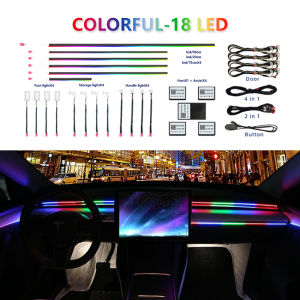 22 In 1 Neon Light Modes LED Car accessories Interior Ambient Light Decorative Car Lamps For Full Universal Car Atmosphere Lamps