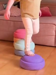[SG] Kids Balancing Blocks Balance Trainers Colorful Toys Stepping Stone Balancing Blocks Game Outdoor Sports River Jumping