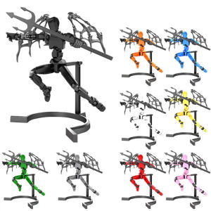 Multi-Jointed Movable 3D Printed Toys Mannequin Action Figures with Bone Wings Lucky 13th Toy for Adult Kid Christmas Gift