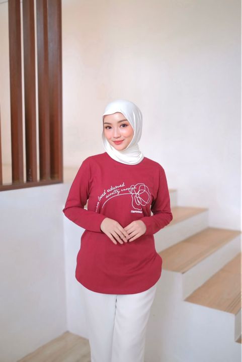 Kaosinn%20-%20Atasan%20Kaos%20Wanita%20Nameera%20motif%20flower%20%20%7C%20Lengan%20panjang%20full%20%7C%20Bahan%20Katun%20Combed%2020s%20%7C%20Bisa%20Seragaman%20-%20Image%203