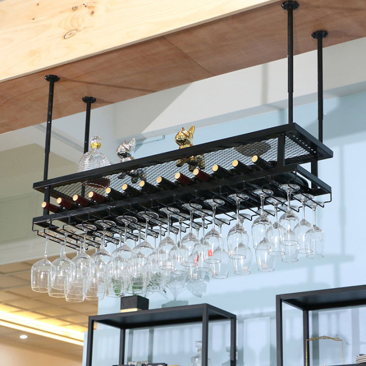 Creative Bar Red Wine Glass Rack Hanging Goblet Rack Upside down For ...