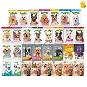 Jerhigh Dog Treats All Stages 70g 60g 50g Dog Snack Jerhigh Duo Gold Chicken Beef Beta Glucan Flexi