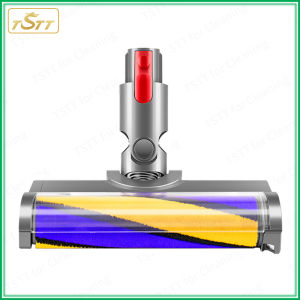 Vacuum Cleaner Accessories Carpet Brush Heads Suitable for Dyson V6/V7/V8/V10/V11/V15 V10slim/V12slim Laser Display Dust Roller Brush Soft Velvet Floor Brush