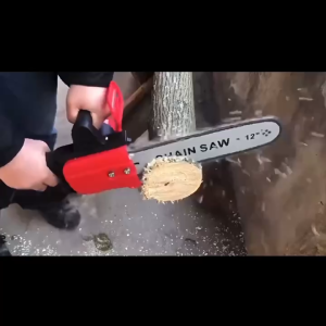 SUMINOE 1800W Cordless Chainsaw 12/16 Inch Brushless Electric Chain Saw Heavy Duty Battery Wood Cutter for Tree Cutting Pruning with Fast Charger