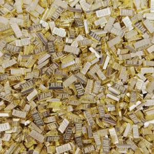 Mini Fake Gold Bar 100g Fine Gold Plated Bullion Brick Ornament for Home Wealth Decoration Feng Shui Lucky Gift