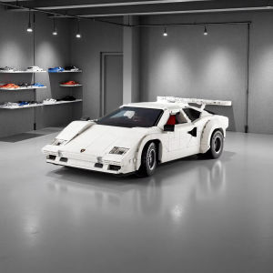 1506 Chiếc Xe Đua Màu Trắng Khối Xây Dựng Bộ Đồ Chơi Giáo Dục Cho Trẻ Em Tiệc Sinh Nhật Ủng Hộ Lễ Hội Quà Tặng