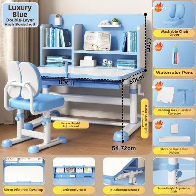 FWTDF | Adjustable Height Study Table Set