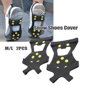 10-Stud Universal Anti-slip Snow Shoes Cover Snow gripper Spike Cleats Shoes Crampons
