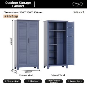Pengmu | Waterproof Rustproof Outdoor Storage Cabinet
