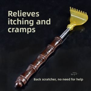 Portable Back Scratchers Itch Relief Multi-Functional Scratch Stick Extendable Reaching Hard to Reach Areas Self-Sufficient