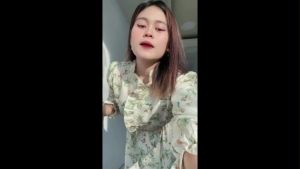 Laurin Dress korean look bahan polyster motif printing bunga