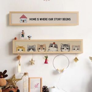 Modern Minimalist Key Storage Rack Hook for Living Room Bedroom Decorative Painting Shoe Cabinet Entrance Restaurant Bedroom