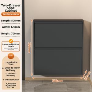  YYBAIO | Flip Ultra-thin Hidden Door Storage Cabinet