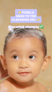 PURELA Head to Toe Cleansing Gel Sabun Sampo Bayi 3in1 Tidak Perih Melembapkan Kulit