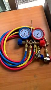 เกจน้ำยาแอร์ R22 R32 CT-536G เกจ์พร้อมสายน้ำยาแอร์ R22 สายเกจวัดน้ำยาแอร์ สาย36 นิ้ว3เส้น เครื่องมือช่างแอร์ ใช้กับ R134a R12 R404a