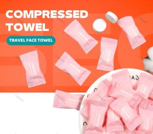 1Pcs Compressed Face Towel Disposable Travel Small Square Towel Portable Candy Cotton Cleansing Tower