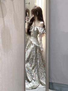 XUECAIQI | Summer Unique Beautiful Flattering Vintage Print Dress