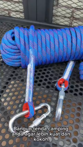 COD TaffSPORT 10 METER Tali Paracord Panjat Tebing tarik tambang super kuat Climbing Rope Steel 10mm