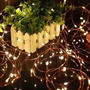Garland Silver/Copper Wire LED Holiday Lighting 2M 5M 10M Fairy String Light Remote for Christmas Tree Wedding Party Decoration