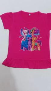 Setelan Anak Perempuan Motif Little Pony Terbaru Kekinian/Cetak DTF
