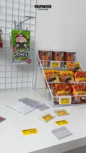 [[ฮุคเข็มขัด2ชั้น]] ราคา/1ชิ้น ใช้ร่วมกับแผ่นป้ายใส่ราคาพลาสติกได้ฮุคแขวน ตะขอแขวน เกาะตะแกรง