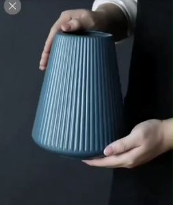 พลาสติกสไตล์ยุโรปแจกันเซรามิกเลียนแบบไม่แตกหักตกแต่งบ้าน