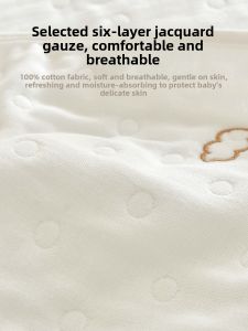 Pure Cotton Muslin Burp Cloth Anti-Vomiting Baby Saliva Towel Shoulder Pad Four Seasons Universal Pillow Towel for Newborn Babies