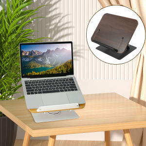 ใหม่ ขาตั้งอ่านหนังสือแบบพับได้ ขาตั้งหนังสือ 360 ° ฐานหมุนผู้ถือตําราอาหาร Bookend สําหรับโน้ตเพลงแท็บเล็ตแล็ปท็อป