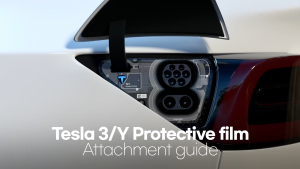 Spigen Tesla Model Y (2024) Model 3 (2021-2023) Charging Port Protective Film Installation Kit Included Compatible with Model Y and 3 Scratch-Resistant Charging Port Protection Film - Zero One