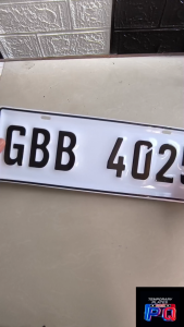 REFLECTORIZED CAR PLATE TEMPORARY STANDARD |