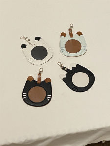 Cute Cat Themed Anime Keychain Leather Pendants Bajie Set Official Merchandise for Display And Collecting by Qi Yang Bo