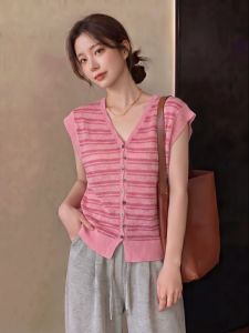 Slimming Age-Reducing Summer V-Neck Ice Silk T-Shirts for Plus Size