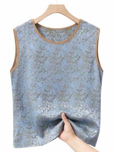 Áo Sơ Mi Nữ Mùa Hè in Hoa Satin Cổ Chữ V Tay Lửng Thường Ngày Phong Cách Công Sở Dài Vừa Phải