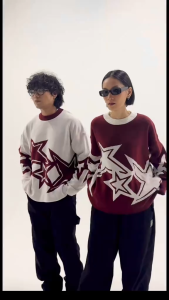 Sweater Rajut Wanita Motif Bintang Skena Best seller