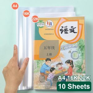 10 Sheet Notebook Book Transparent Protective Covers Self-adhesive Waterproof Textbook Case Students Wrapping Protector