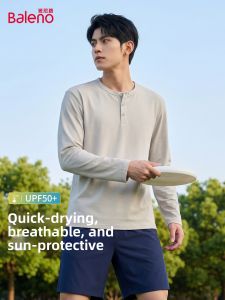 BALENO | Sun Protection Quick Drying Henley Long Sleeve Shirt