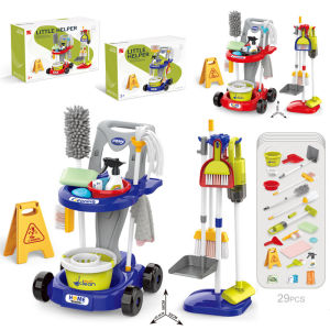 MLZH | Cleaning Role Play Broom and Dustpan Set