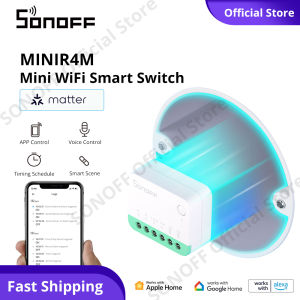 SONOFF MINIR4M WiFi เรื่องแรกสวิตช์อัจฉริยะสวิตช์ไฟโมดูล APP / การควบคุม 3 สถานะ เครื่องสนับสนุนสวิตช์ภายนอก ร่วมกับ Apple Home Alexa