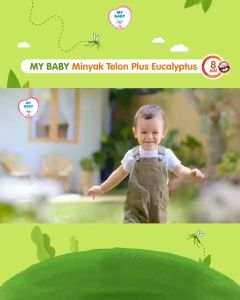 My Baby Minyak Telon Plus 8Jam 150ml Mybaby Anti Nyamuk 8 jam Minyak telon menghangatkan bayi