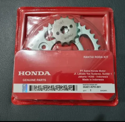 Gear Set Gir Paket Rantai Roda Kit Honda Kharisma Supra 125 KPH